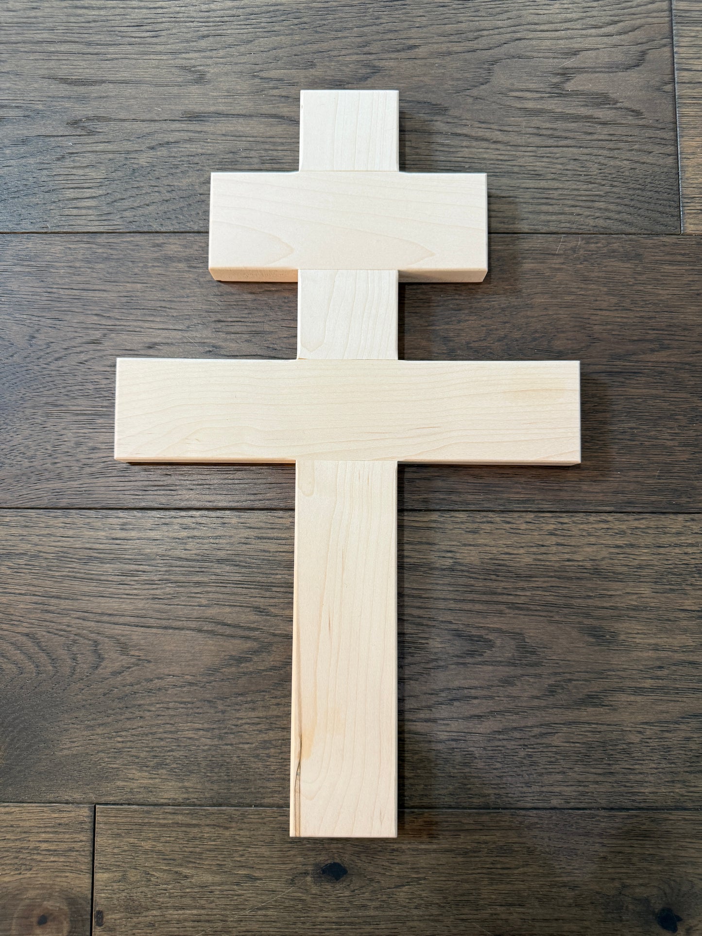 Maple ("Patriarchal Cross" - a.k.a. "Cross of Lorraine")
